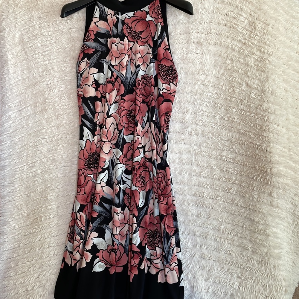 WHBM Reversible Halter midi dress.